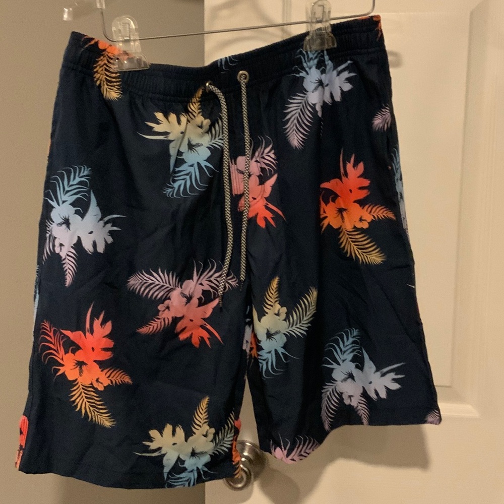 Tropical Print Men's Swim Shorts